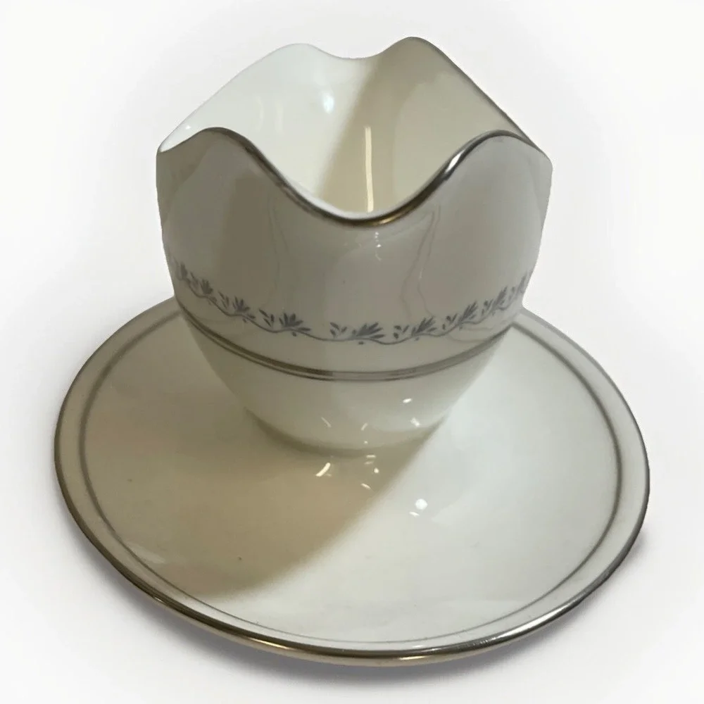 Royal Doulton Tiara H4915 Gravy Boat with Attached Under Plate Replacement Piece